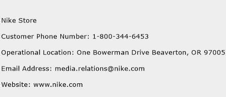 nike phone number customer service